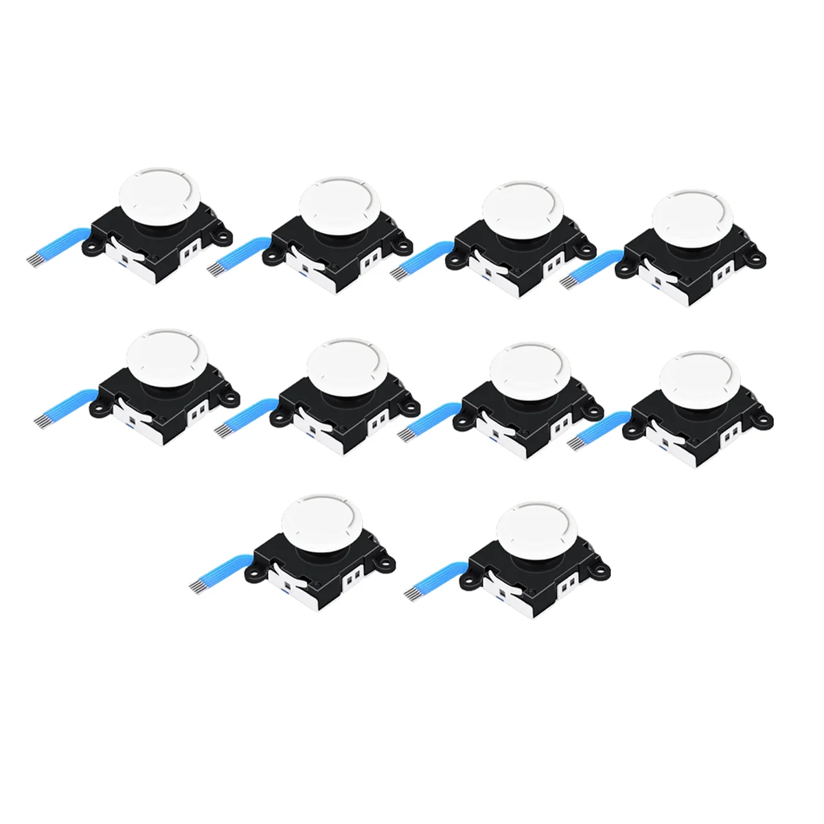 10PCS 3D Analog Joystick For NS Switch Lite Joycon Controller Handle Joystick For Switch Lite Game Accessories White