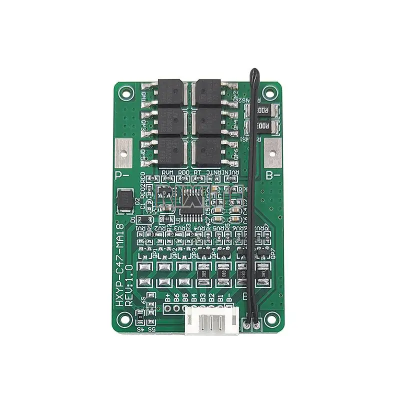 4S/5S/6S/7S BMS 16.8V 21V 20A 18650 Li-ion Lmo Ternary Lithium Battery Charger Protection Board Balance And Temperature Protect