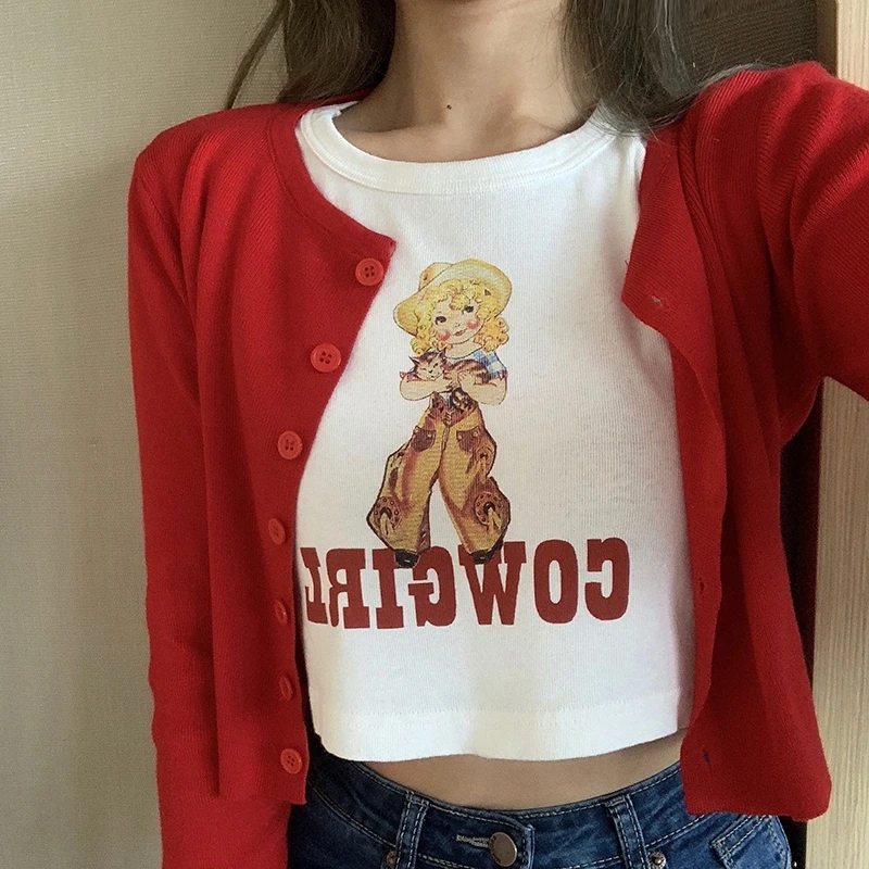 

Korean Solid Color Long Sleeve Knitted Shirt Women Short Shirt