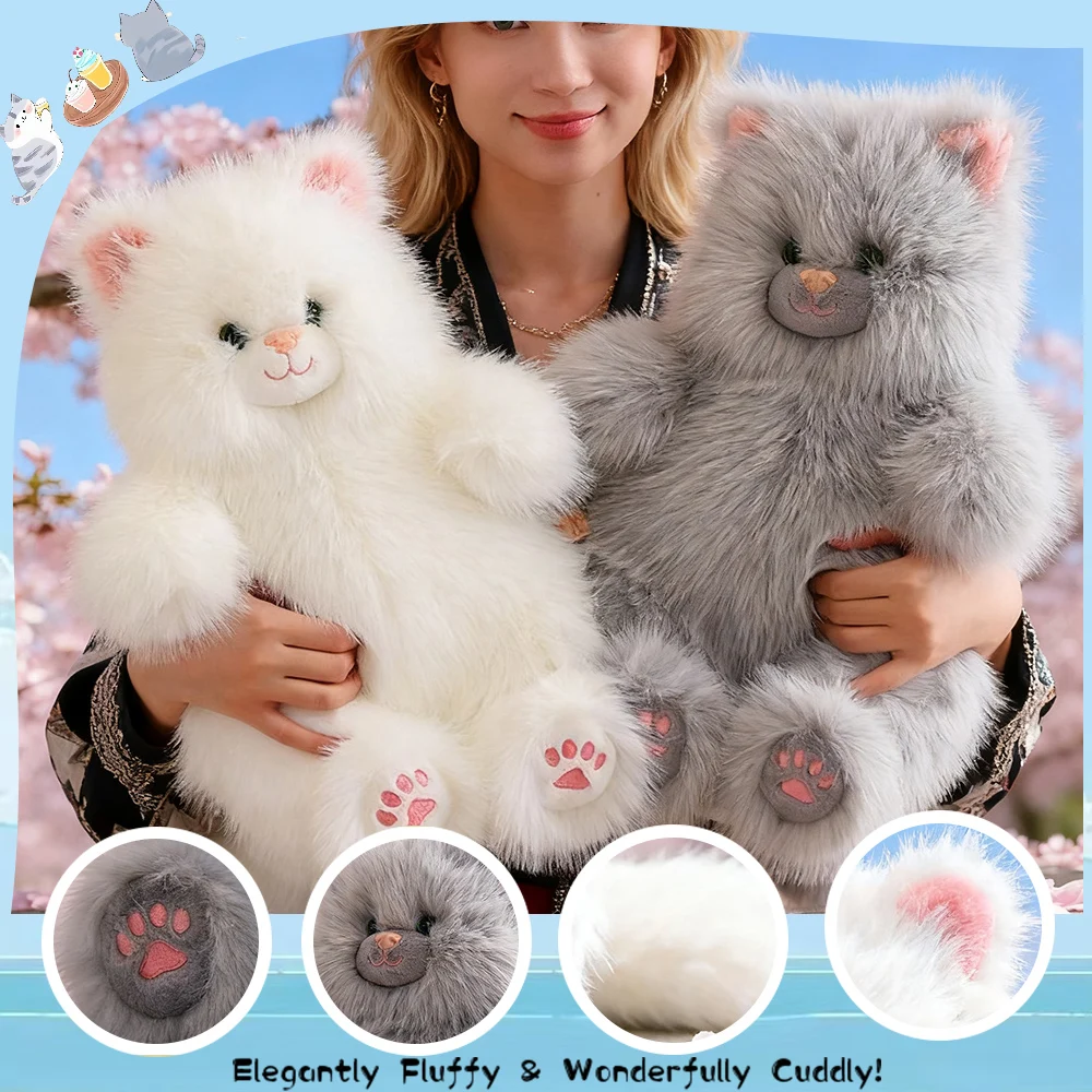 

Милая пушистая толстая ленивая кошка, плюшевая игрушка, мягкая аниме-ленивая кукла-кошка, чучело животного, сидящий большой толстый кот, подушка для сна, детский рождественский подарок