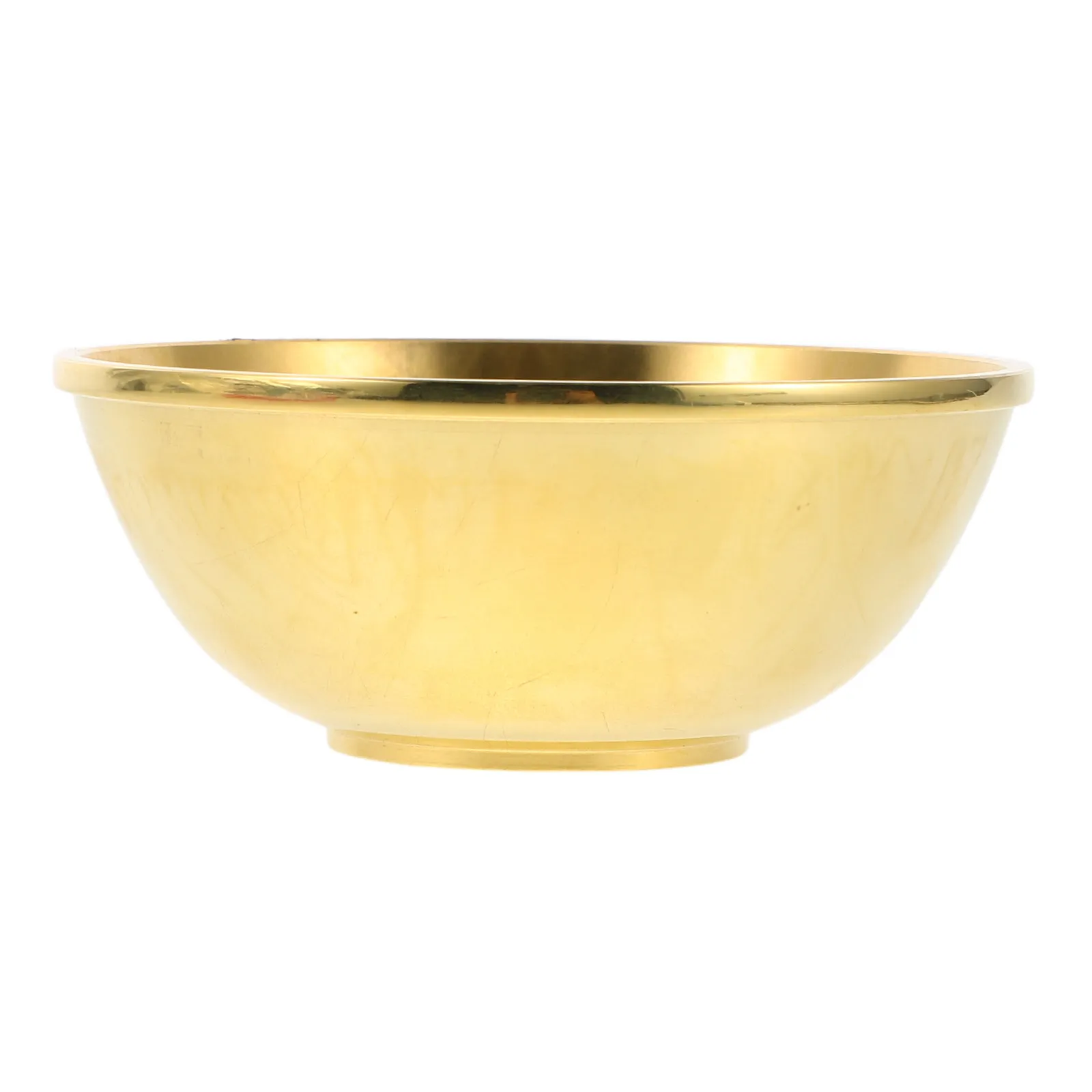 Handmade Brass Serving Bowl for Temple Supplies Incense Burner Buddhist Water Offering Cup Feng Shui Money Bowl Decoration 10Cm