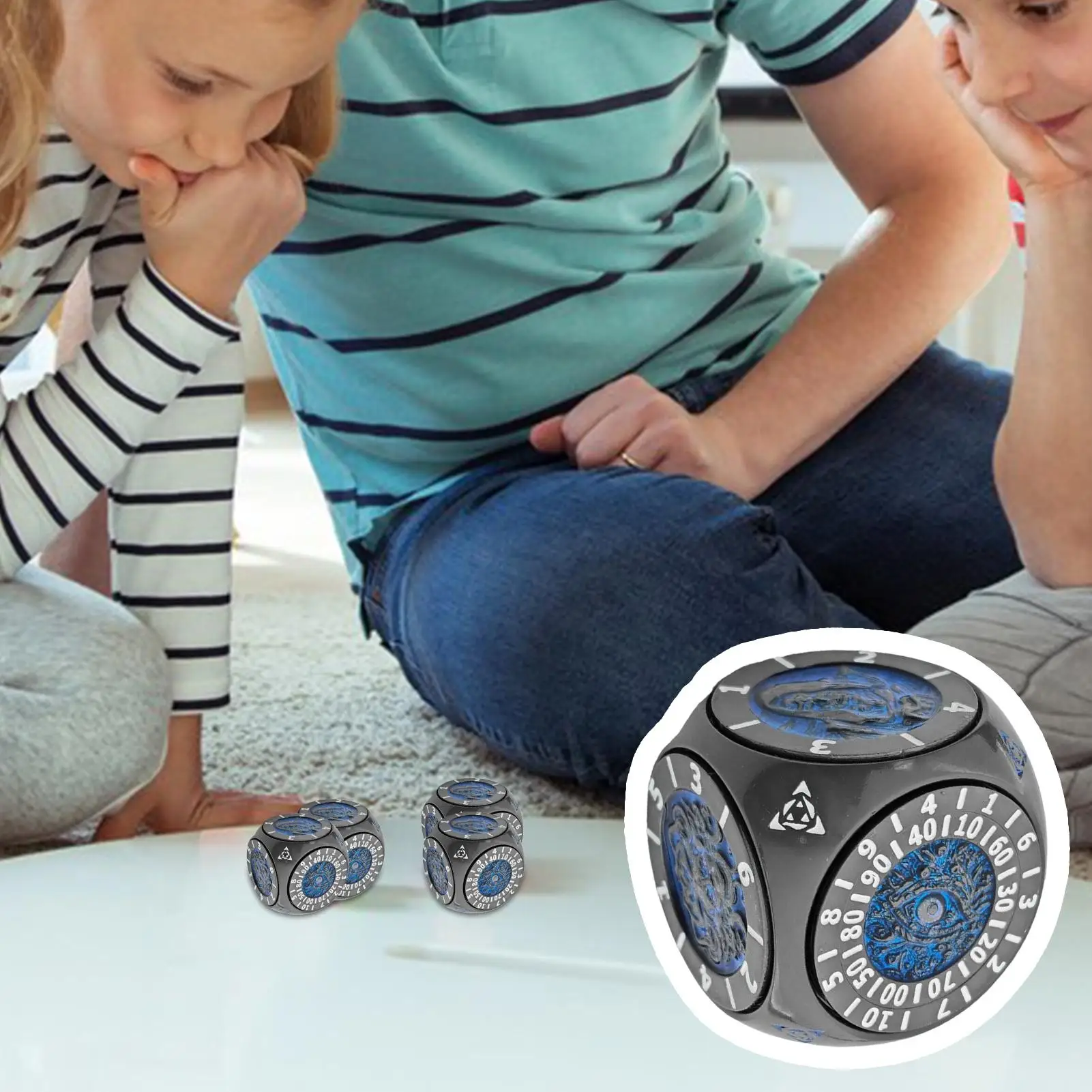 

Fidget Dice 7-в-1 Эстетические игральные кости Геометрическая вращающаяся игрушка для досок для путешествий Дети Семейные пары Классная сборка Подростки