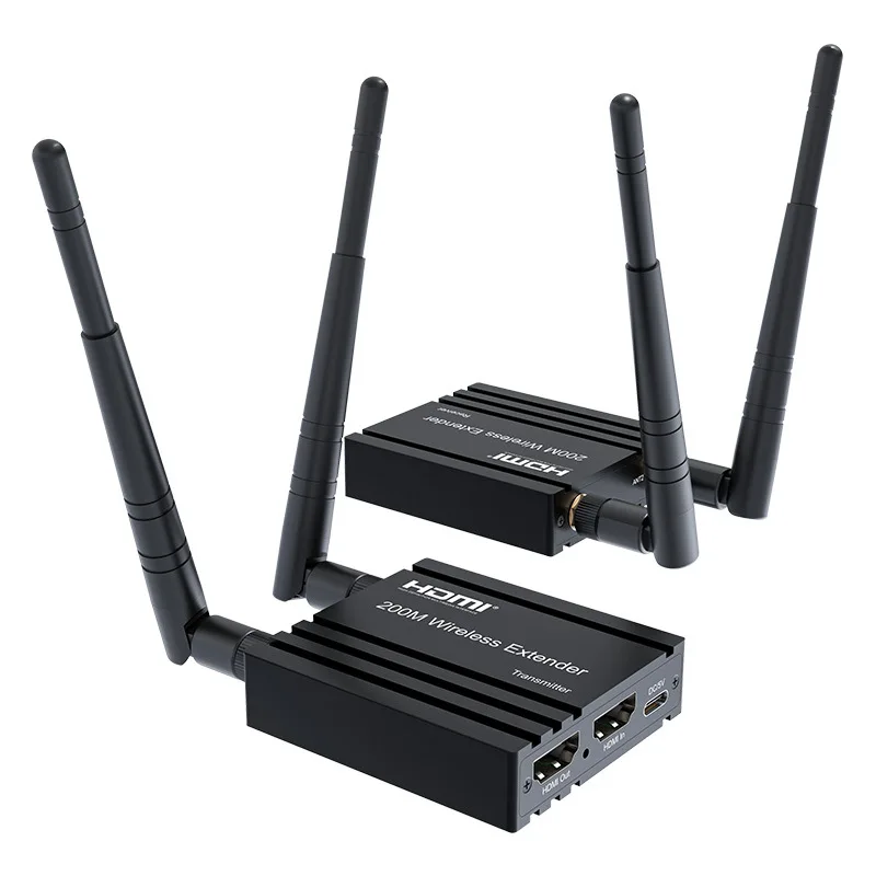 200m wireless extender transmitter and receiver signal transmitter high-definition for PC/ /HDTV/Projector/TV Box