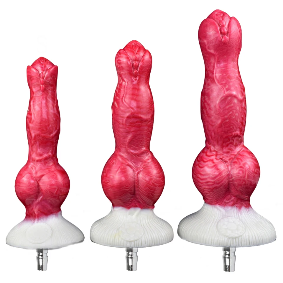 ROUGH BEAST Vac-U-Lock Simulation Silicone Animal Dildo for Sex Machine Masturbation Female Adult Multi Color Erotic Sex Toys