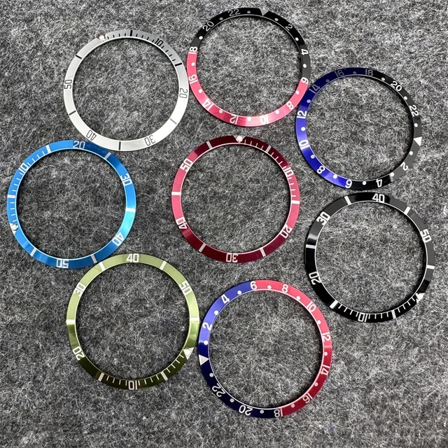 36,5 mm Retro ramka zegarka Arkusz aluminiowy Męskie akcesoria do zegarków Części do naprawy zegarków 30,7 mm-36,5 mm
