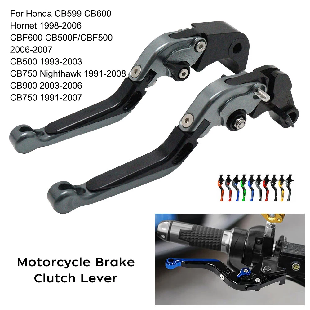 

For Honda CB599 CB600 Hornet CBF600 CB500F CBF500 CB500 CB750 CB900 Motorcycle Brake Clutch Levers Adjustable Handle Lever Set