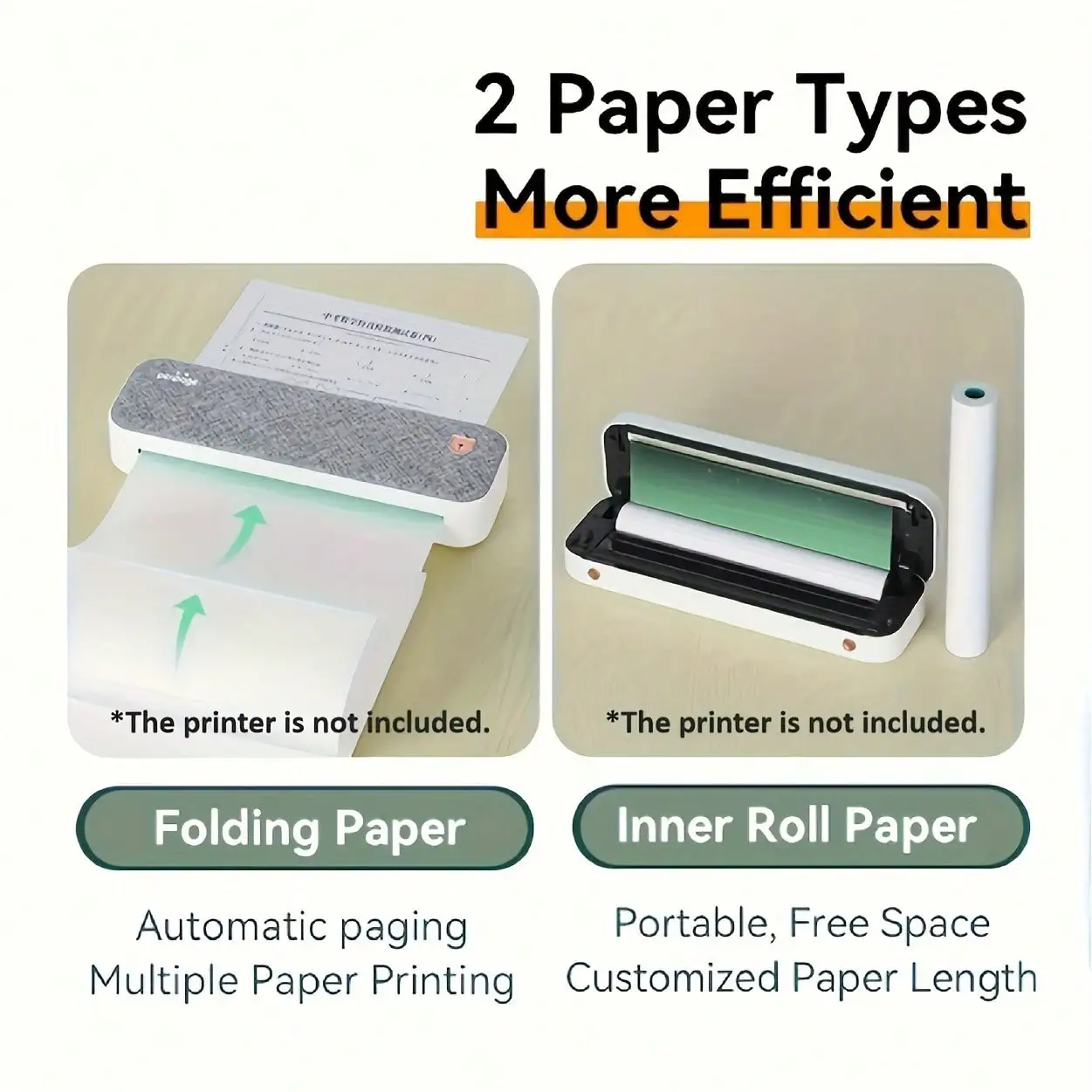 PeriPage 100 Sheets A4 Thermal Paper Rapid-Drying For A40/P80/P40 Portable Printers