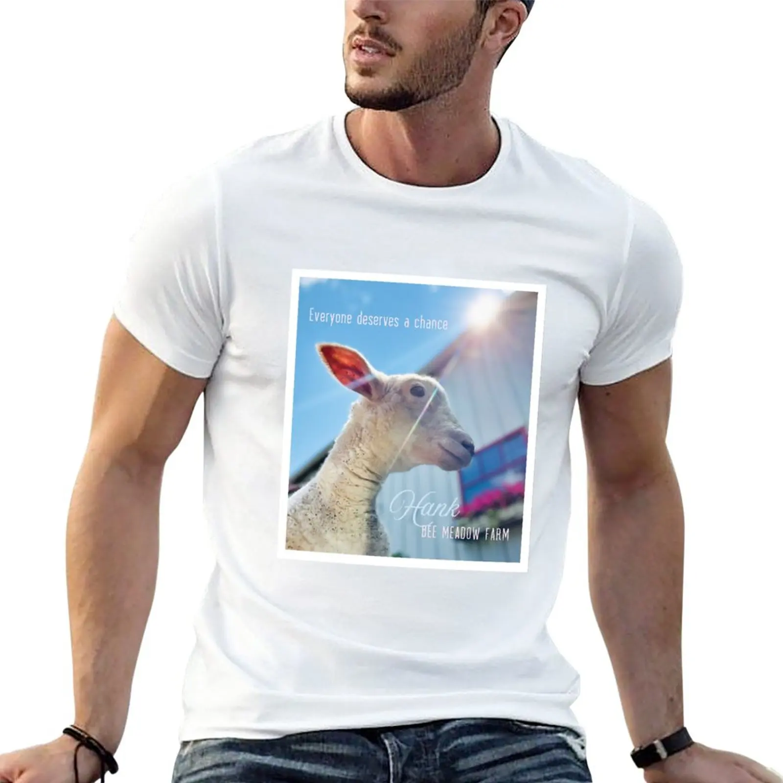 

New Hank the lamb T-Shirt cute tops T-shirt short t shirts men