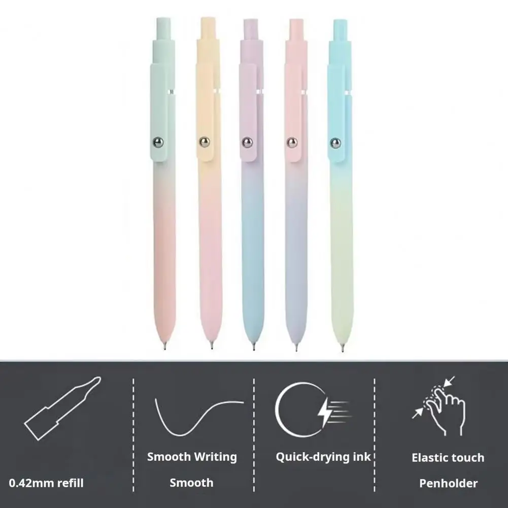 مجموعة أقلام جل 0.5 مللي متر أقلام حبر سوداء سريعة الجفاف مجموعة أقلام جل عالية الجودة مع حبر أسود سريع الجفاف نقطة دقيقة كتابة سلسة للملاحظة