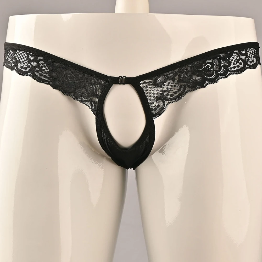 For Men For Night Mesh Hollow Pouch G-string Briefs Night Nightwear Polyester Print Pattern Brand New Low Waist