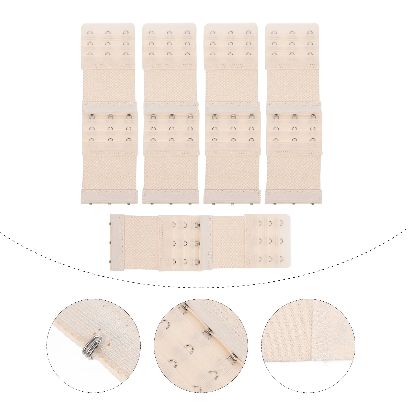 10 pièces d'extension de soutien-gorge pour femmes, boucles d'extension élastiques pour le dos, sangles de soutien-gorge réglables, crochet confortable, accessoires de lingerie