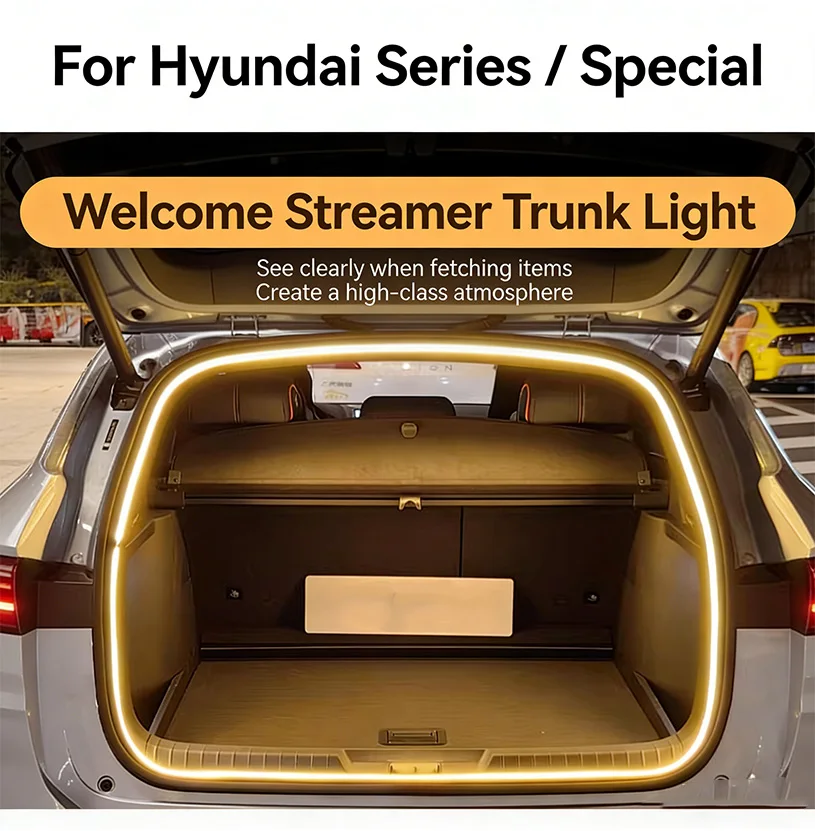 

Car Rear Trunk LED Light Bar For Hyundai SUV Models White & Warm White Decorative Atmosphere Lighting Accessories
