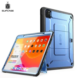 Para ipad pro 12.9 case (2020) support ub pro apple pencil charging com protetor de tela integrado cobertura áspera de corpo inteiro