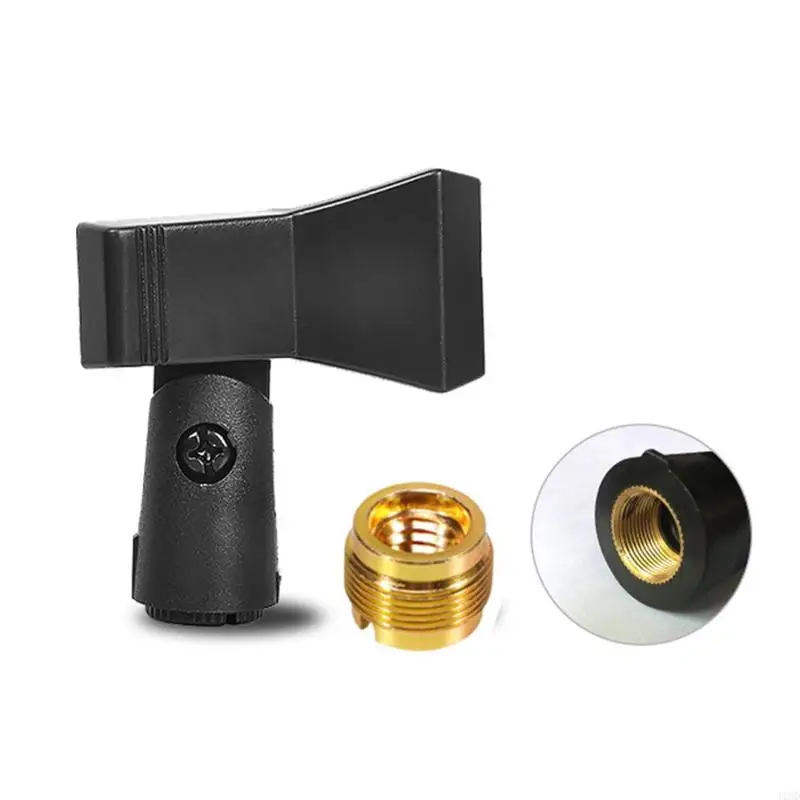 J1HD Long-lasting Reliable Strength Mic Clips Spring Clip Microphone Stand Adapter