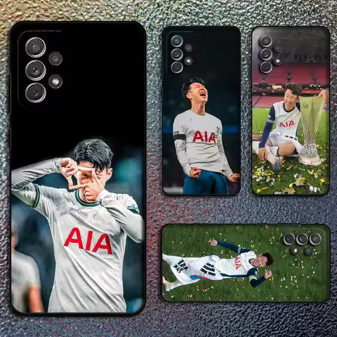 Football S-Son H-Heung-minS Phone Case For Samsung S25,S24,S21,S22,S23,S30,Ultra,S20,Plus,Fe,Lite,Note,10,9,5G Black Cover