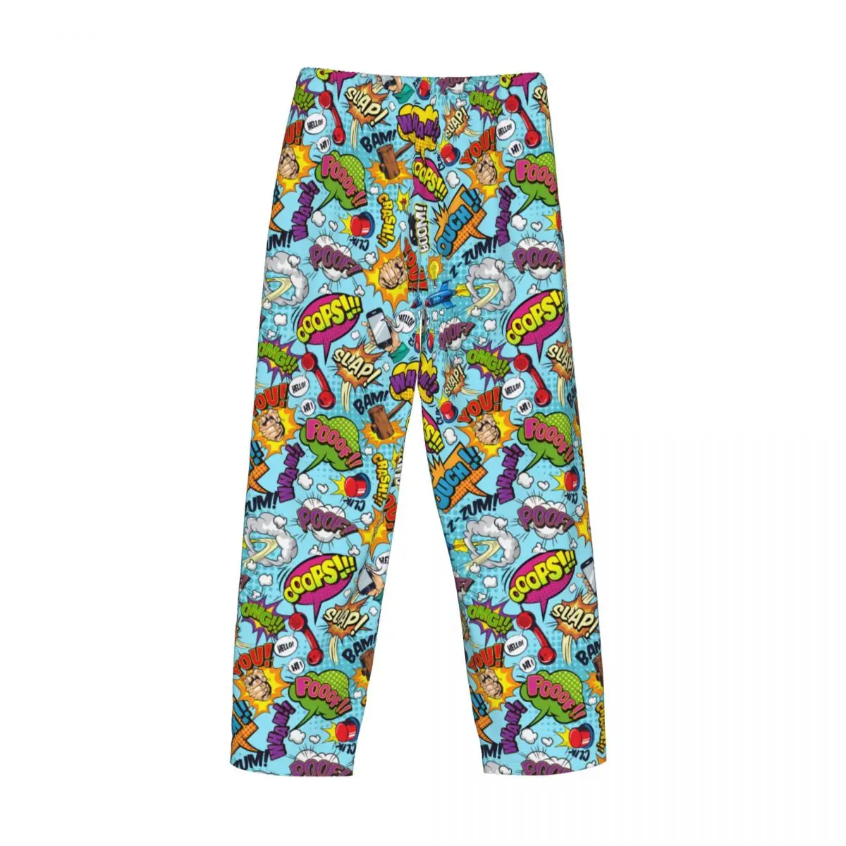 Pantalones de pijama con estampado personalizado para hombre, ropa de dormir con estampado de superhéroes, película de Anime, cómics, ropa de dormir con bolsillos