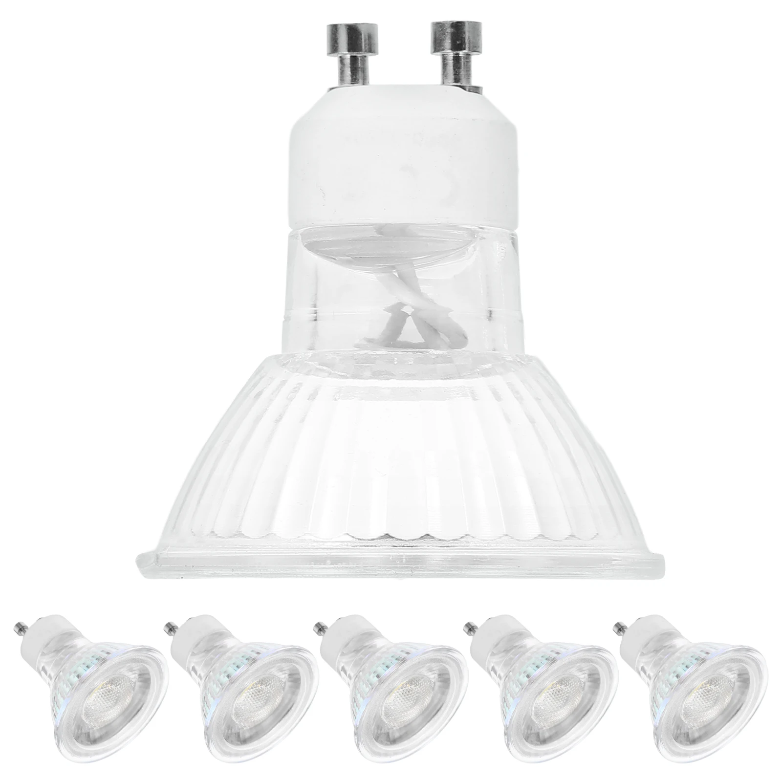 

10pcs 220V 5W GU10 SMD2835 LED Bulbs Spotlight Lamp Light Cup Equivalent 500LM 6000-6500K Dayight White Lighting Downlight