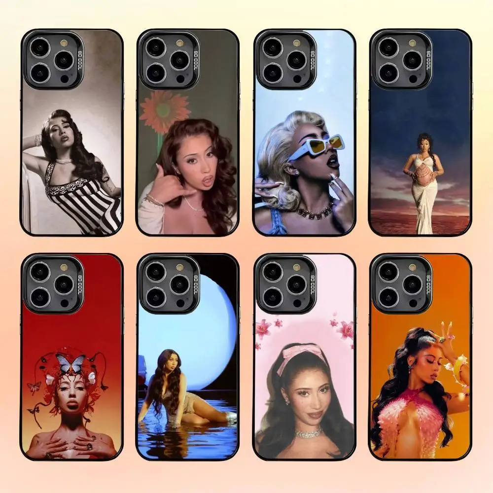 

S-Singer kali uchis S-Sincerely Phone Case For iPhone 16,15,14,13,12,11,Pro,MAX Gray Matte Silicone Black Cover