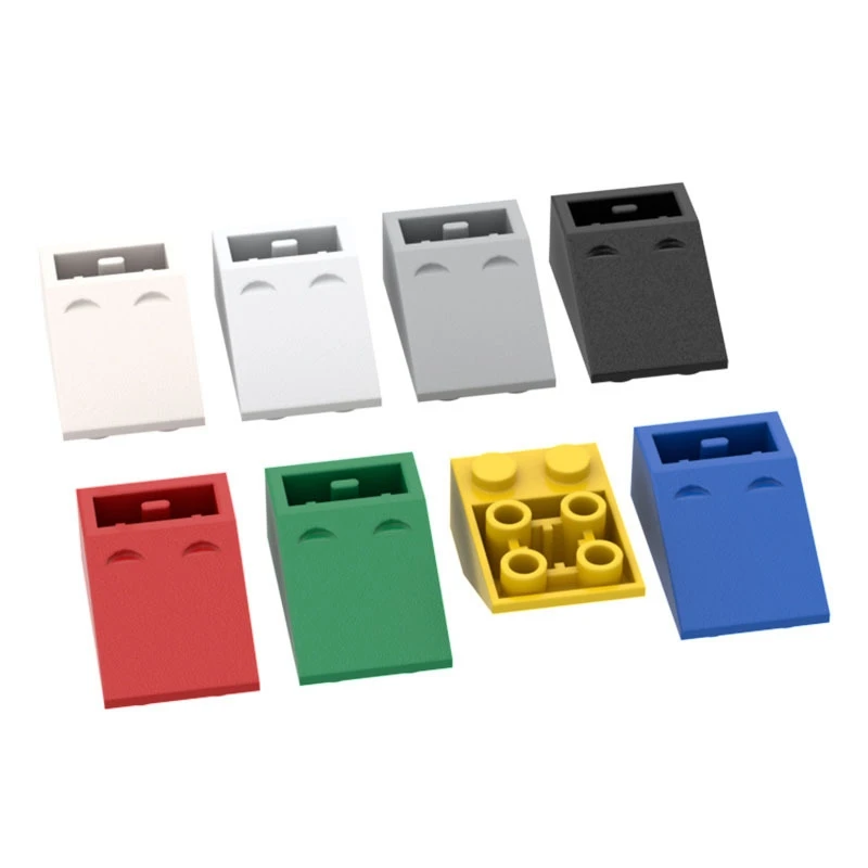 Kleine Partikel-Bausteine MOC-Teile 2x3 Slope Surface Reverse 598 Kompatibel mit LEGO 3747