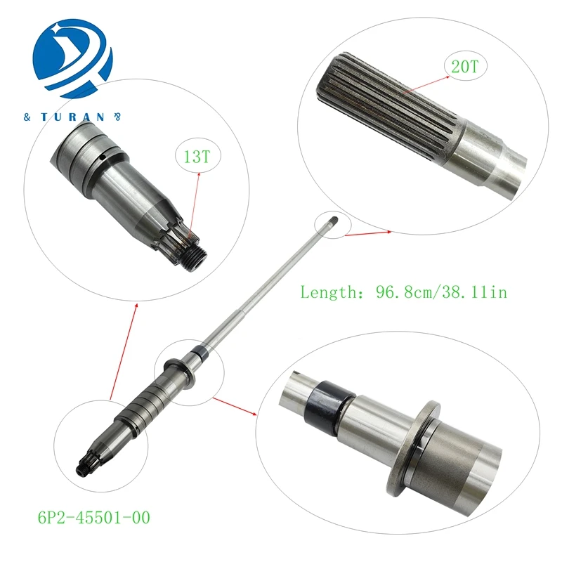 

6P2-45501-00 Приводной вал для подвесного мотора Yamaha F250 FL250, производство Тайваня 6P2-45501-01 Морские аксессуары