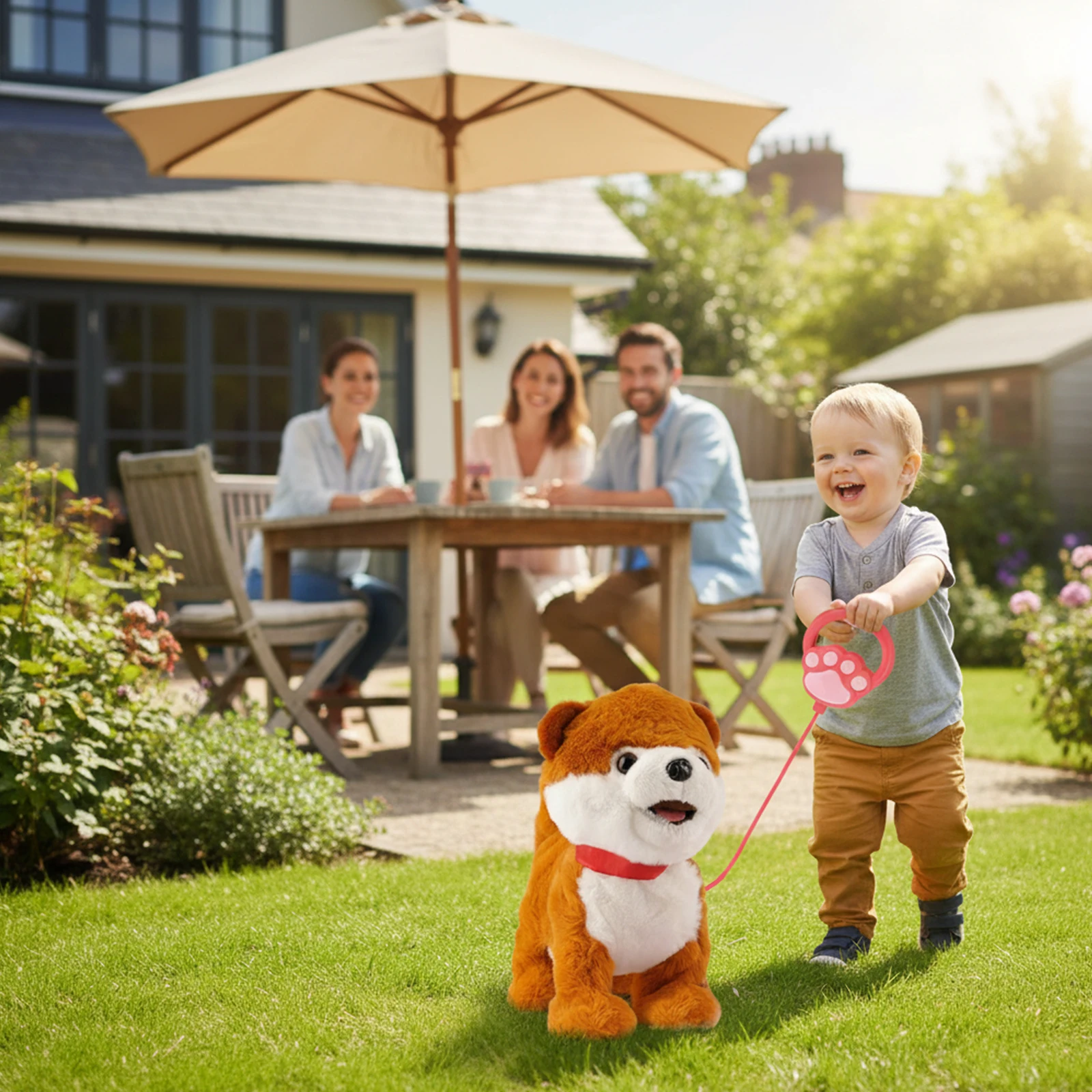 Dog Toy, Puppy Electronic Interactive Pet, Interactive Robot Dog, Robot Repeats What You Say Realistic for Companion Gift