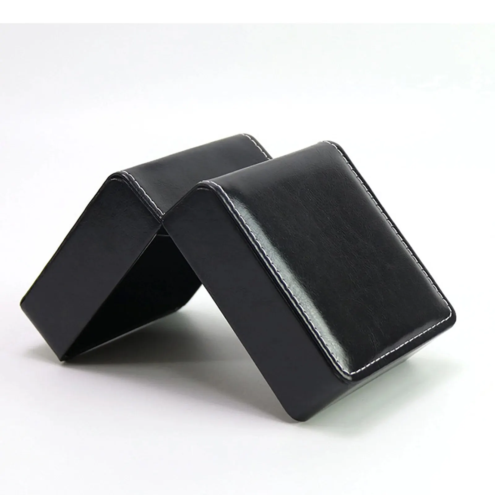 Einzelne Uhren-Geschenkbox mit Kissen, PU-Leder, Armbanduhr-Vitrine, Organizer für Herren