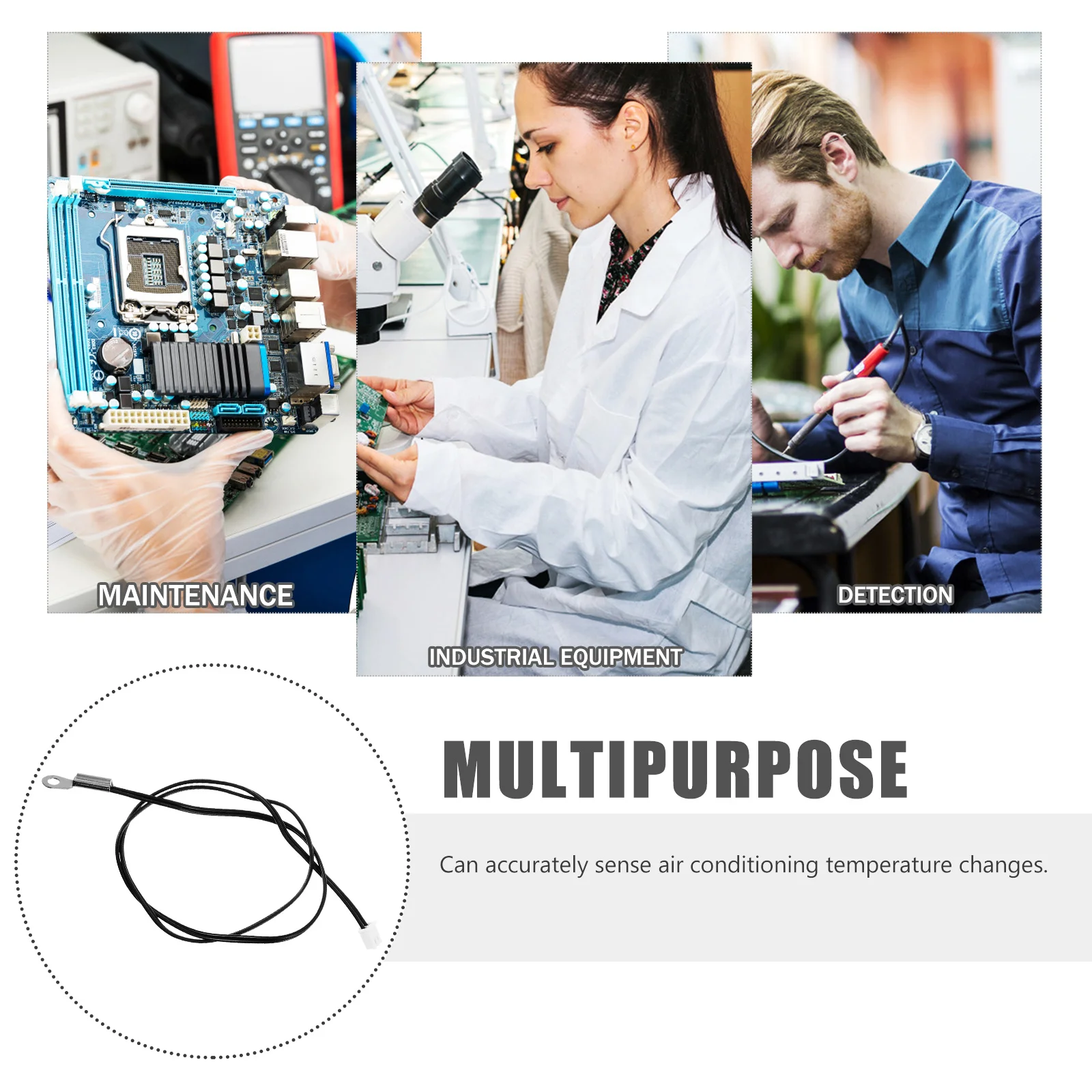 

Ntc Thermistor Probe Temperature Sensor Probe Sensitive Metal Air Conditioner Temp Sensor Replacement Ntc Thermistor Probes