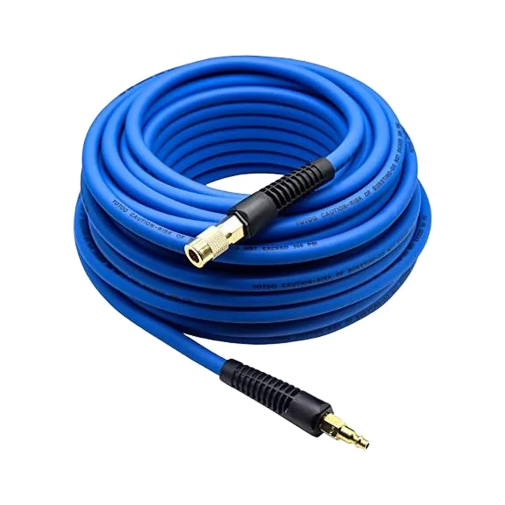 1/4 PVC Pneumatic Hose for Industrial Equipment with Copper Fittings 7.5 meters or 15 meters Length 5-50C Range