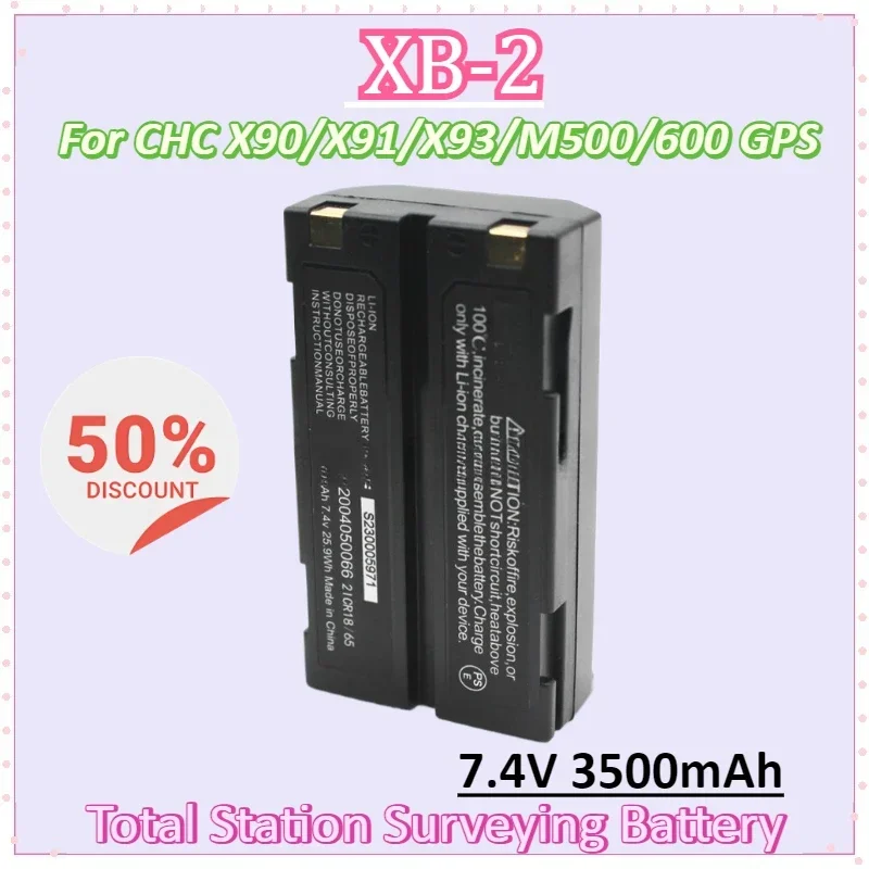 

XB-2 7.4V 3500mAh GPS Battery for CHC X90/X91/X93/M500/600 Series GPS Battery Model GPS-RTK Rechargeable Batteries