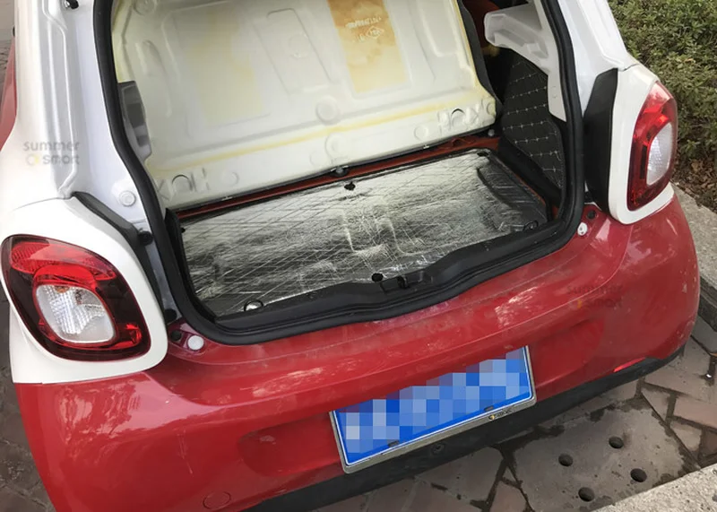 ل Smart 451 fortwo Smart 453 fortwo forfour سيارة الصوت المميت حصيرة الضوضاء غطاء محرك السيارة العزل التخفيت ل هود المحرك ملصق