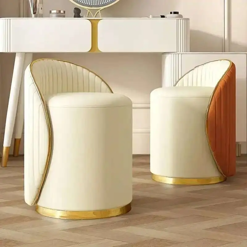 

Arcade European Girl Holder Gotchic Chair Stool Footrest Vanity Stool Chair Modern Acrylic Tabourets De Bar Hallway Furniture