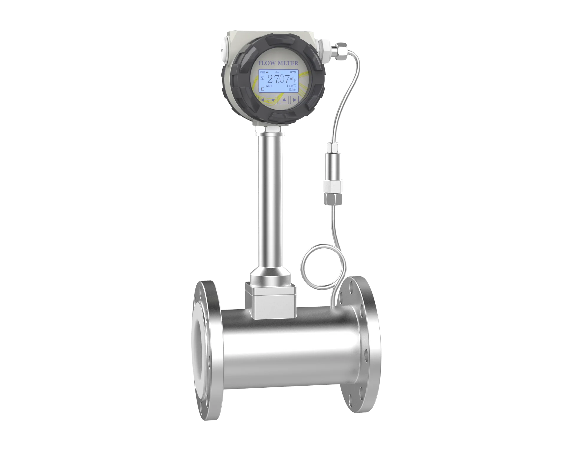 High-Accuracy Temp-Pressure Compensated Vortex Flow Meter - CE Certified