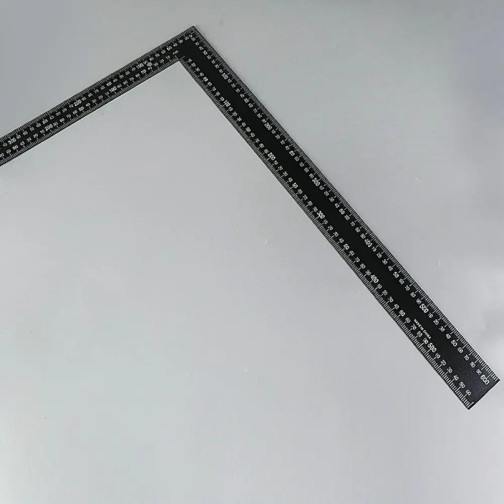 Stainless Steel Woodworking Square Tool L Type Right Angle Ruler Precision Measuring Gauge For Carpentry Furniture Work