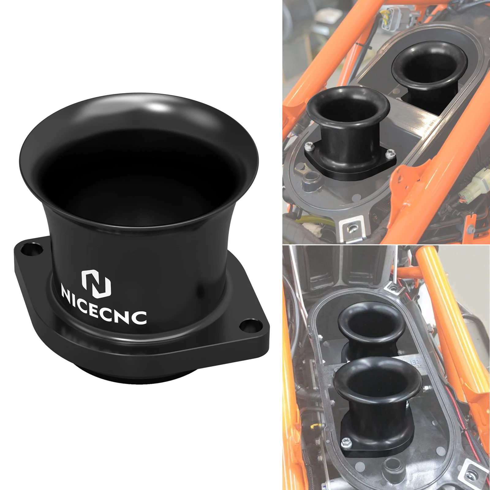 

NICECNC Motorcycle High RPM Power 65mm Shortened Intake Trumpet for 1290 Super Adventure/R/S/T 1290 SAR SAS SAT 2013-2024 2023