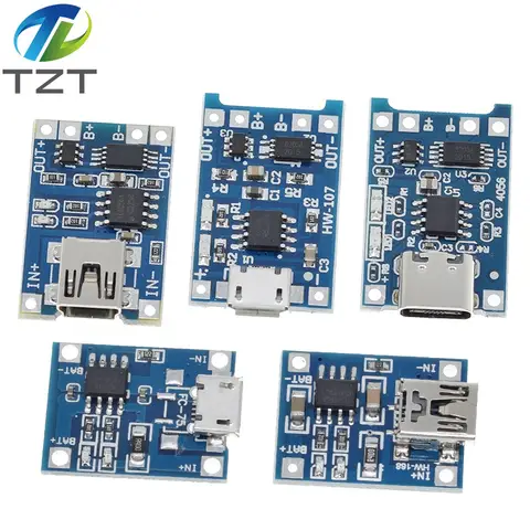 TZT Type-C Micro USB 5V 1A Battery Charger Module TZT teng