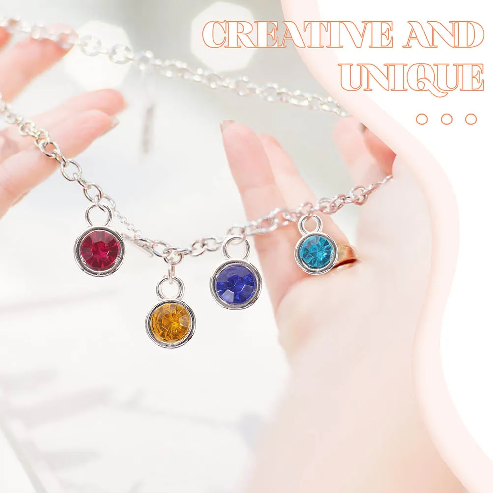 

100Pcs Gemstone Alloy Pendant DIY Jewelry Charms Set for Necklace Earring Bracelet Making Supplies Gemstone Alloy Pendant