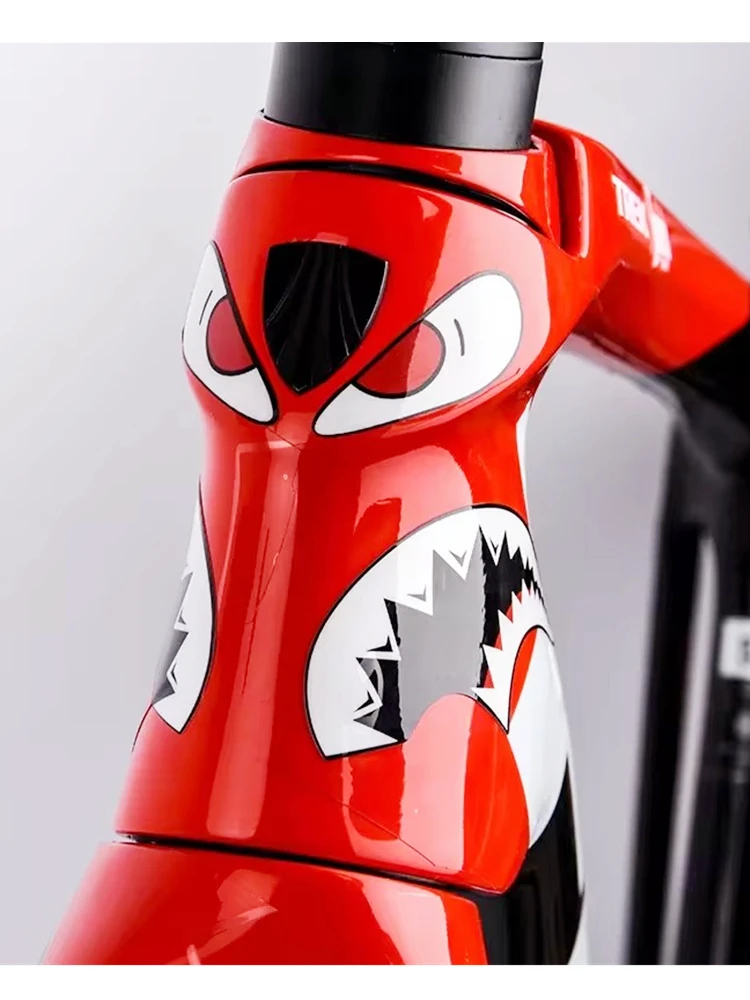 AliExpress Road Bicycle Sticker Head Tube Shark Sticker Frame Decorative Concealer Anti-scratch