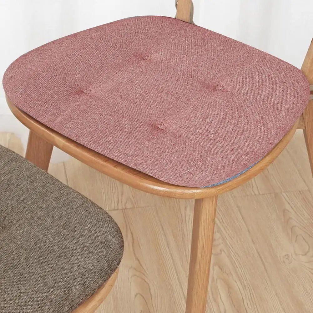 Non-slip Dining Chair Cushion Sponge Padding Chair Pad Thickened Sponge Padding Chair Cushion with Anti-slip Fixing for Home image 4
