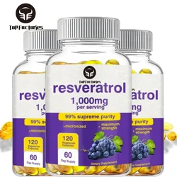 Resveratrol 1000mg Is A Powerful Antioxidant And Trans Resveratrol That Promotes Anti-aging And Provides Cardiovascular Support
