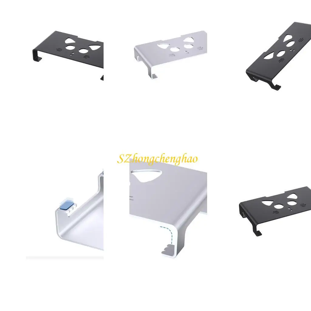 

Ergonomic Monitors Risers Stand Metal Constructions Puppy Hollow Out Cooling Stand, Cable Management Included 601D