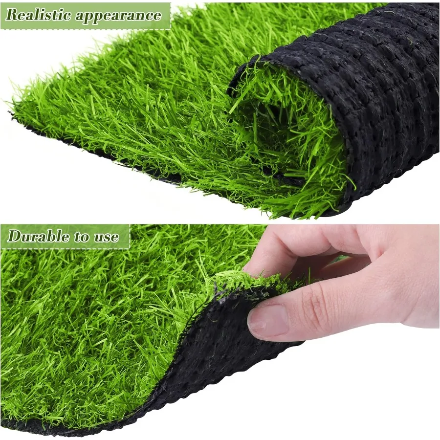 18 قطعة حصيرة من العشب الاصطناعي 12x12 بوصة الحصير المربع العشب الاصطناعي داخلي في الهواء الطلق أرضيات الفناء وهمية العشب التصحيح البلاط Rea #3