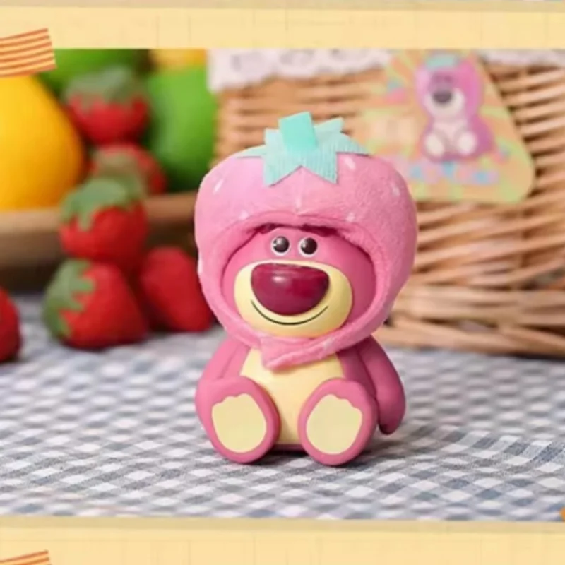 MINISO ديزني غرزة صندوق أعمى بوه الدب الفاكهة تحت عنوان غطاء رأس سلسلة أفخم صندوق أعمى أنيمي المرآب عدة ألعاب أطفال تخمين الهدايا