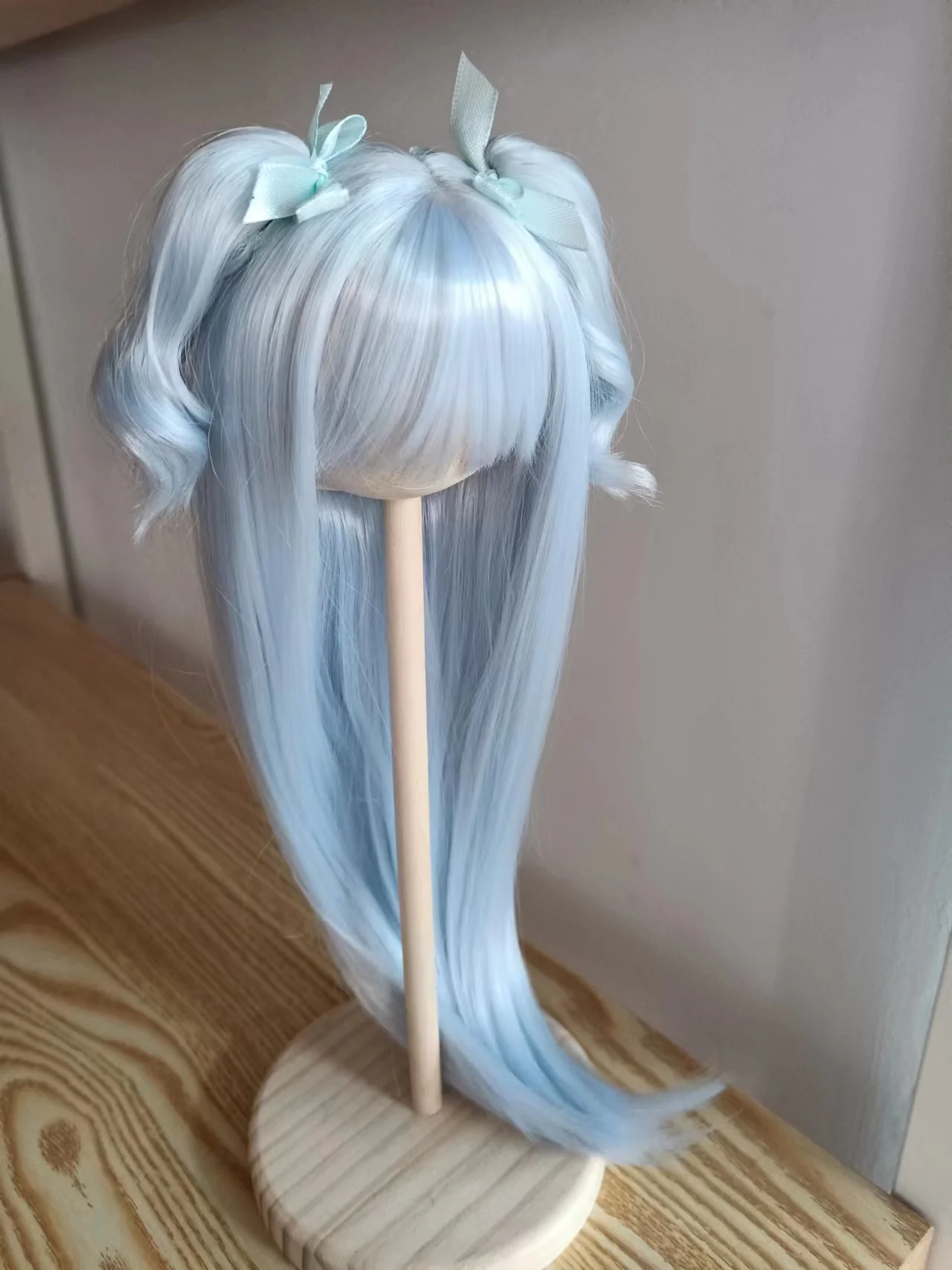 BJDドールウィッグ 1/3 1/4 1/6 MDD 高温シルク タイガーマウスクリップ ダブルポニーテール ロングヘア 在庫あり bjdアクセサリー（人形なし）