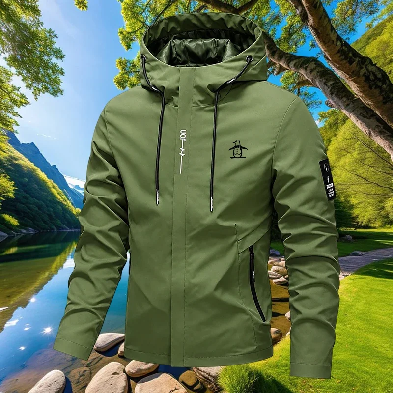 Men's Thin Windproof Jacket Is Suitable for Sports, Leisure, Outdoor Activities, and Fishing. It Is Windproof and UV Resistant
