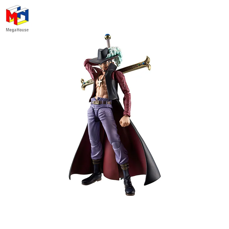 

In Stock MegaHouse One Piece Mihawk Falkenauge Original Anime New Figure Model Doll Action Figures Collection Toys for Boy Gifts