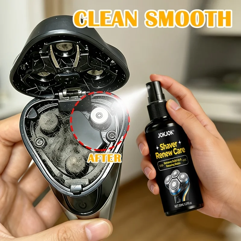 Electric Shaver Renew Care Spray 30ML Lubricating Cleaner For Rotary Razor Hair Clipper Trimmer Anti Rust Noise Reduction Oil view 2
