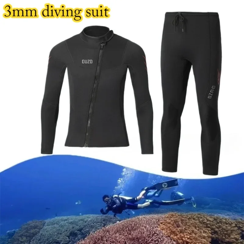 3MM Neoprene New Men Woman Wetsuits Warm Split Diving Clothing Elasticity Scuba Surfing Snorkeling Water Sports Diving Suit