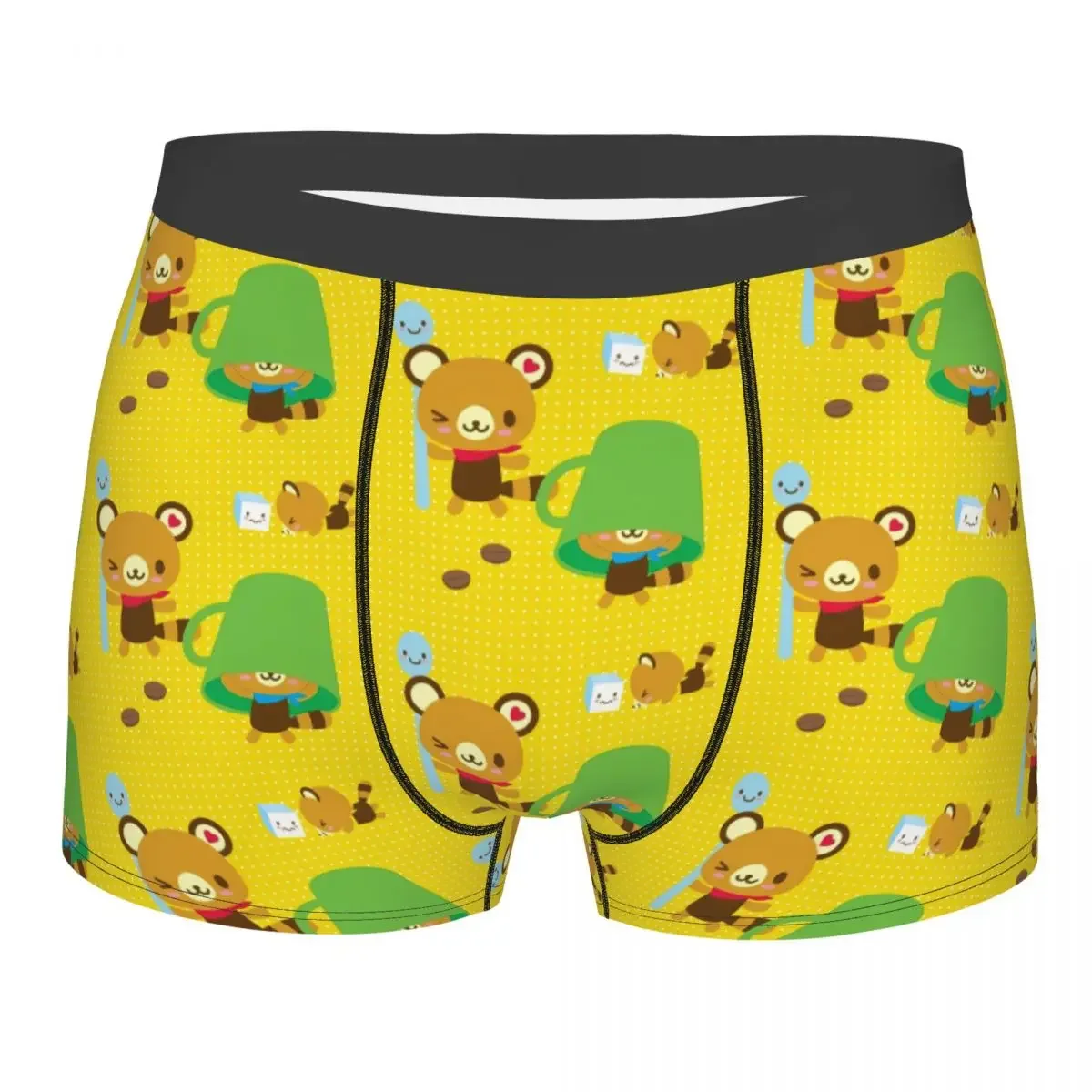 Custom Cartoon Tenorikuma Sanrio Anime Bear Underwear Male Print Boxer Briefs Shorts Panties Soft Underpants