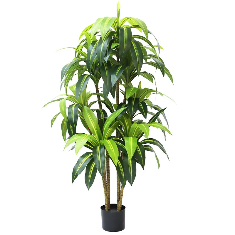 custom.Real Greenery bonsai Faux Plants Draceaena Fragrans artificial Dracaena plastic tree for indoor outdoor decoration