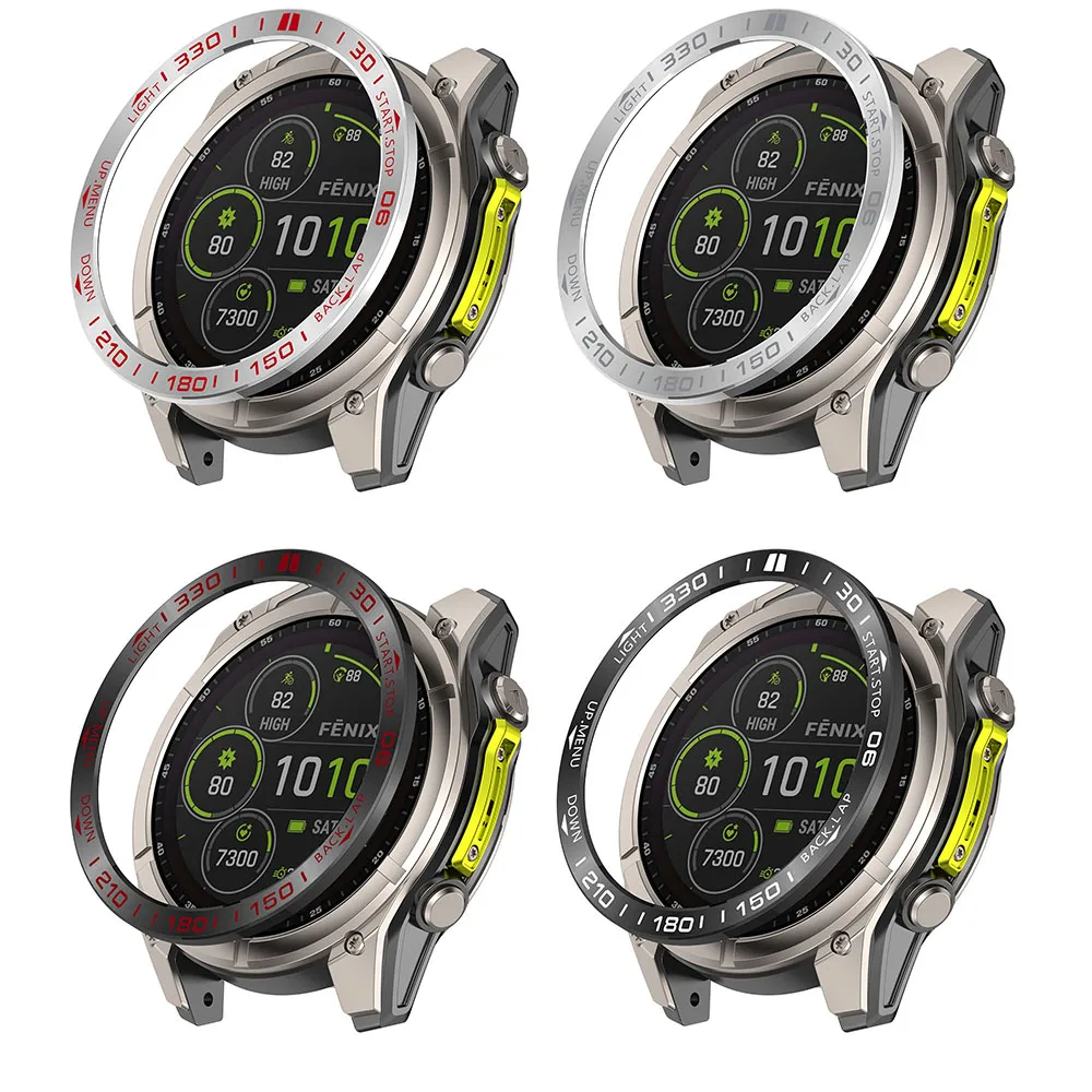 Metal Cover Bezel Ring Case For Garmin Quatix 8 51mm 47mm AMOLED SmartWatch Protector Cases Steel Frame Shell Bumper Accessories